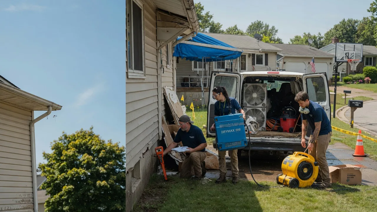 Ceiling Leak Cleanup in Farmland, IN near me